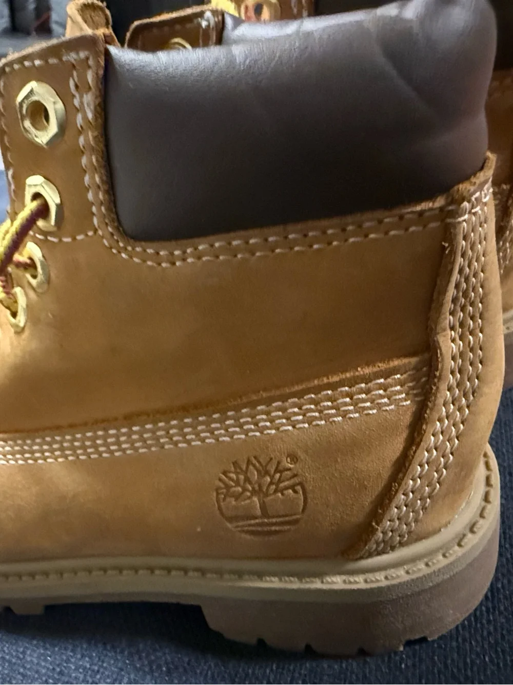 Timberland Wheat/Tan Kids Lace-Up Work Boots